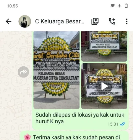 Pengiriman Papan Bunga Duka Popongan Karanganyar